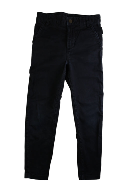 A Navy Casual Pants from Polarn O. Pyret in size 7Y for boy. (Front View)