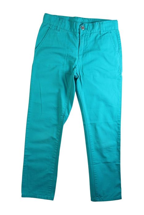 A Teal Casual Pants from Jacadi in size 8Y for boy. (Front View)