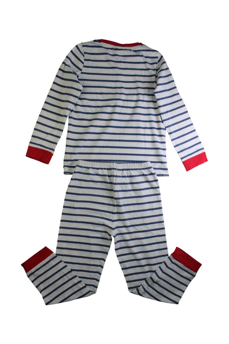 A White Pyjama Sets from The Little White Company in size 7Y for boy. (Back View)