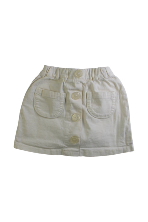 A White Short Skirts from Petit Main in size 18-24M for girl. (Front View)