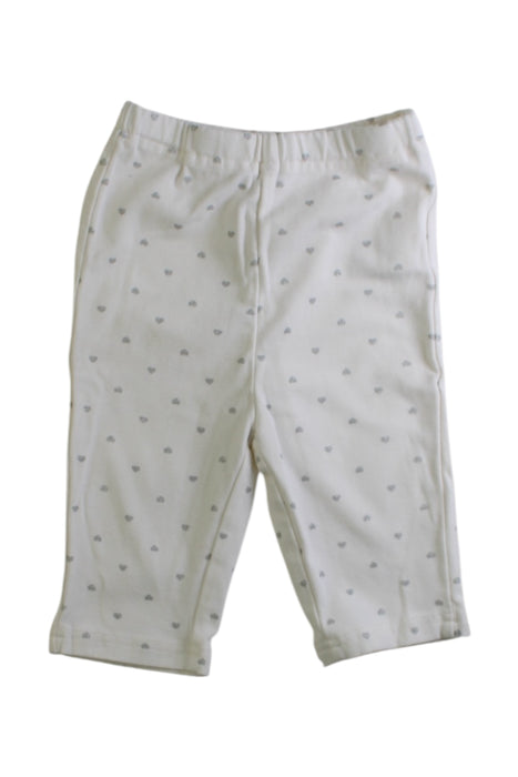 A White Leggings from Petit Main in size 18-24M for girl. (Front View)