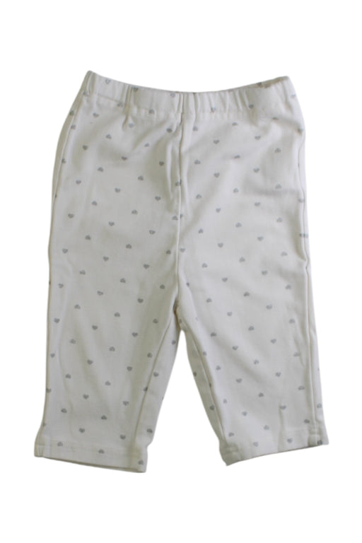 A White Leggings from Petit Main in size 18-24M for girl. (Front View)