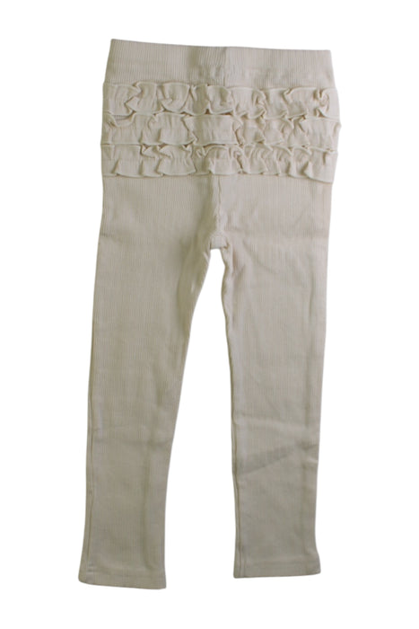 A Beige Leggings from Petit Main in size 2T for girl. (Back View)