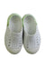 A White Slip Ons from Native Shoes in size 18-24M for neutral. (Back View)