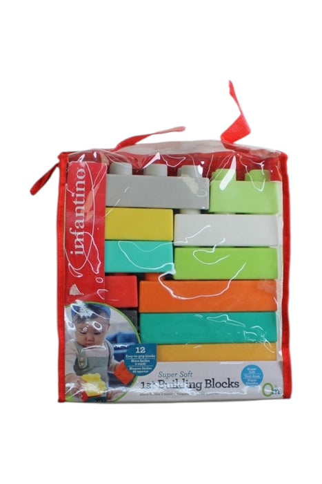 A Multicolour Lego & Building Blocks from infantino in size 0-3M for neutral. (Front View)
