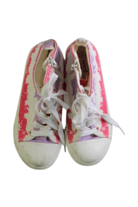 A Multicolour Sneakers from Seed in size 6T for girl. (Back View)