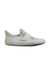 A White Slip Ons from Vivobarefoot in size 6T for neutral. (Front View)