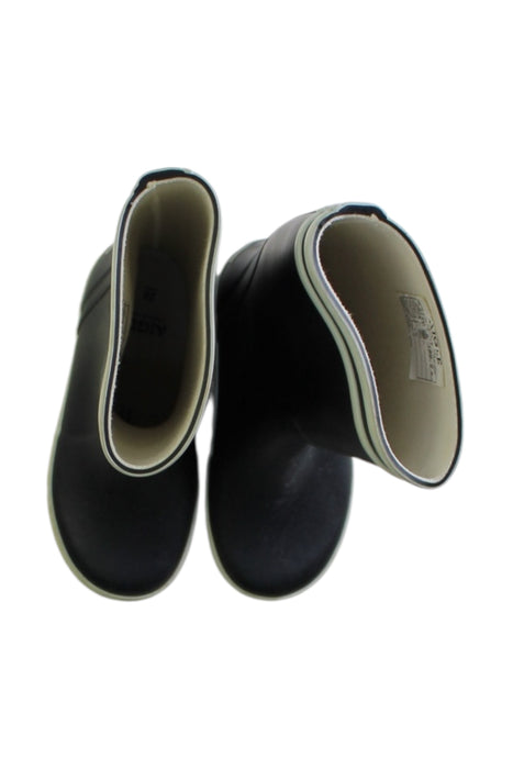 A Black Rain Boots from Aigle in size 5T for neutral. (Back View)