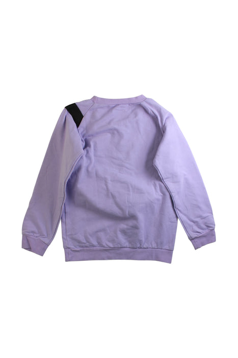 A Purple Crewneck Sweatshirts from Wauw Capow in size 7Y for girl. (Back View)