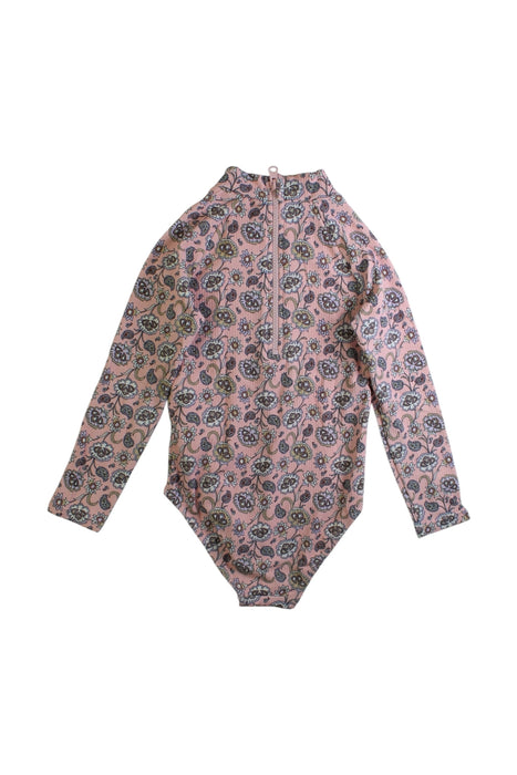 A Pink Swimsuits from Seed in size 5T for girl. (Back View)