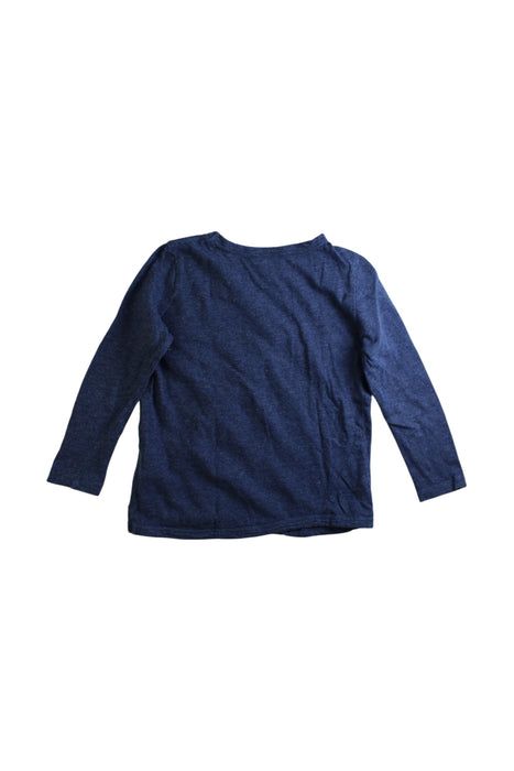 A Blue Long Sleeve T Shirts from Seed in size 4T for boy. (Back View)