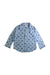 A Blue Long Sleeve Shirts from Seed in size 4T for boy. (Front View)