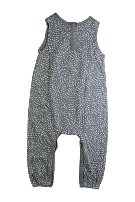 A Grey Sleeveless Rompers from Rylee + Cru in size 12-18M for girl. (Back View)