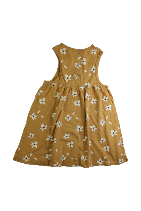 A Brown Sleeveless Dresses from Rylee + Cru in size 4T for girl. (Back View)