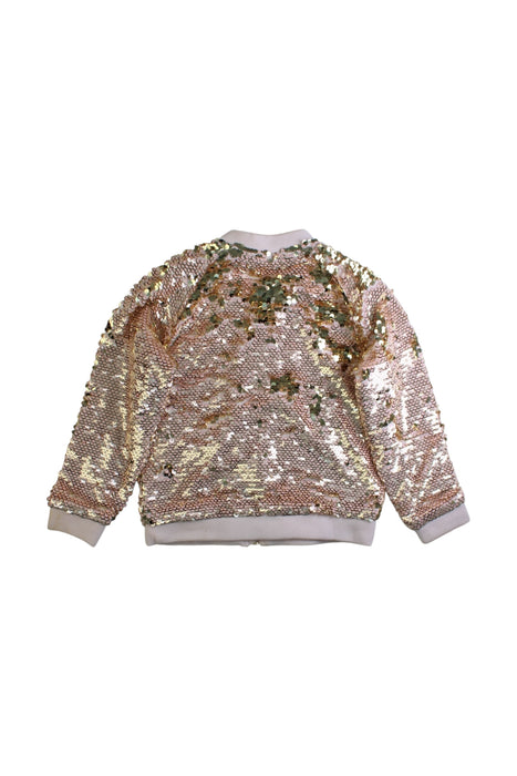 A Gold Lightweight Jackets from Seed in size 5T for girl. (Back View)