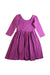 A Purple Long Sleeve Dresses from Alice + Ames in size 5T for girl. (Back View)