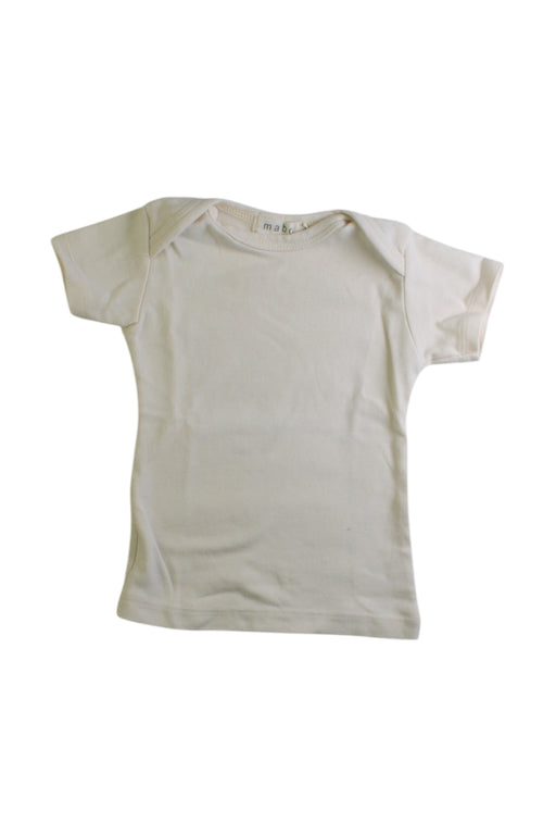 A White Short Sleeve T Shirts from Mabo in size 12-18M for boy. (Front View)