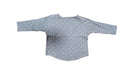 A Grey Long Sleeve Tops from Quincy Mae in size 6-12M for neutral. (Back View)