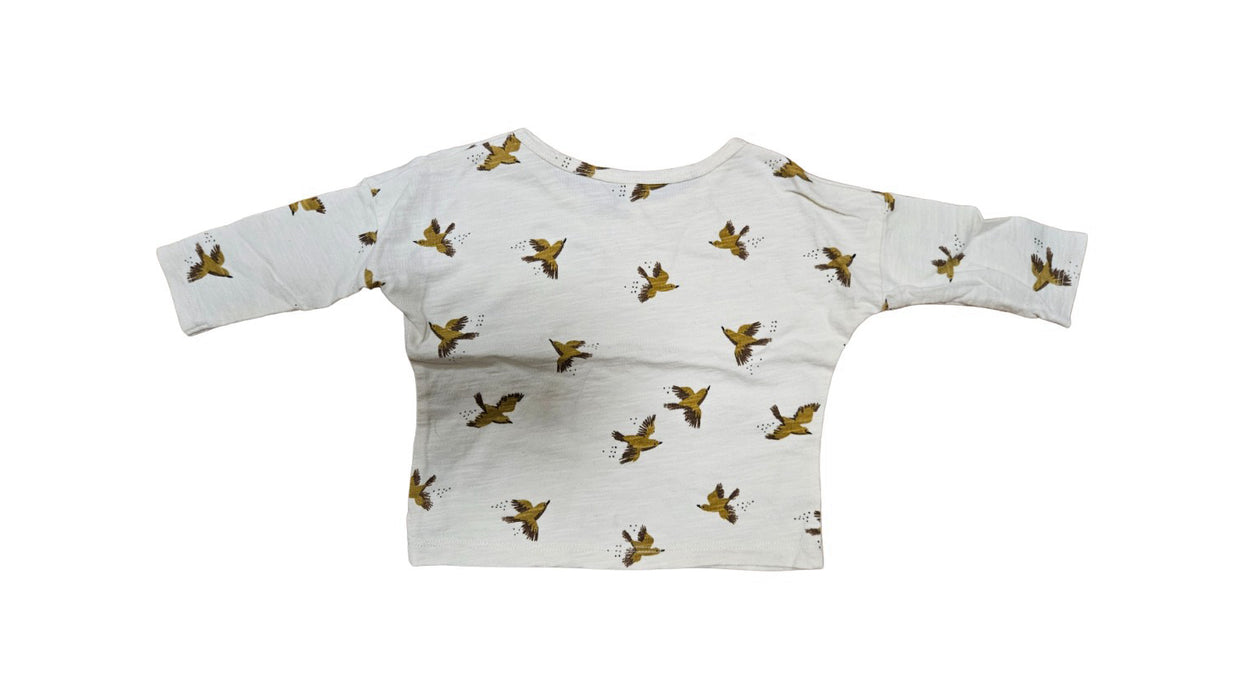 A Beige Long Sleeve Shirts from Rylee + Cru in size 3-6M for neutral. (Back View)