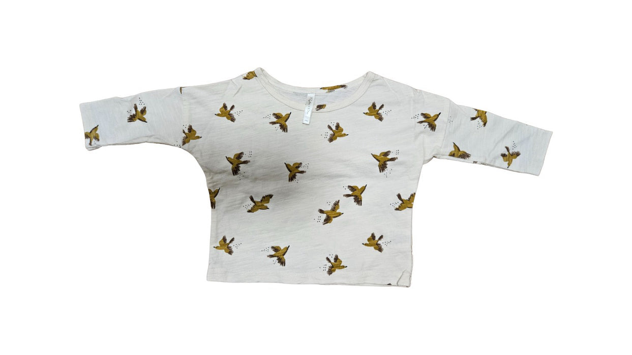 A Beige Long Sleeve Shirts from Rylee + Cru in size 3-6M for neutral. (Front View)