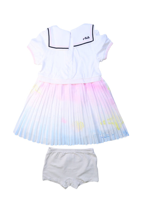 A Multicolour Dress Sets from Fila in size 4T for girl. (Back View)