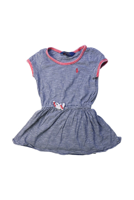 A Blue Short Sleeve Dresses from Polo Ralph Lauren in size 2T for girl. (Front View)