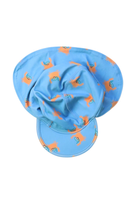 A Blue Sun Hats from Boden in size 3-6M for boy. (Front View)