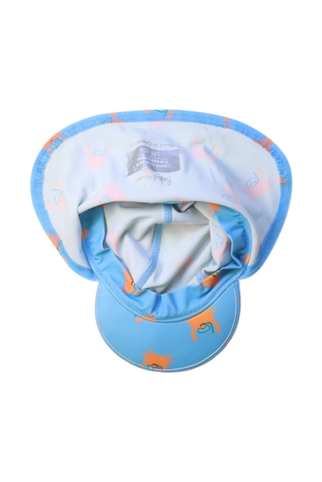 A Blue Sun Hats from Boden in size 3-6M for boy. (Back View)