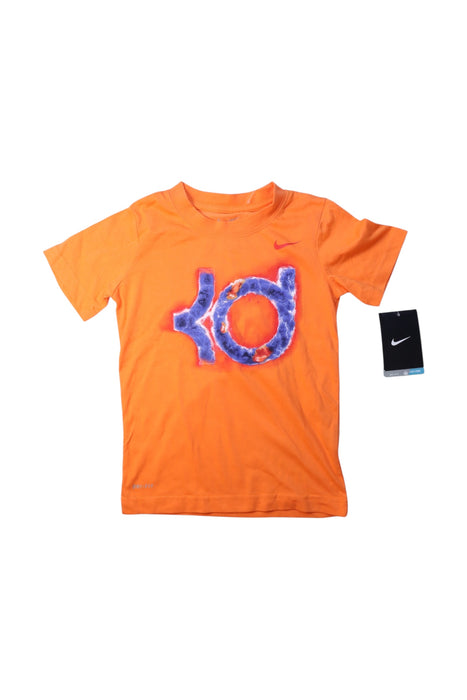 A Orange Short Sleeve T Shirts from Nike in size 5T for boy. (Front View)
