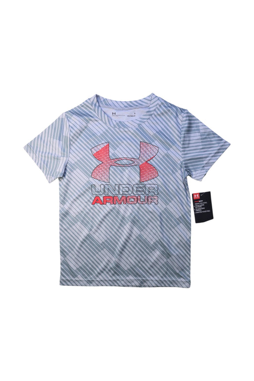 A Blue Short Sleeve T Shirts from Under Armour in size 5T for neutral. (Front View)