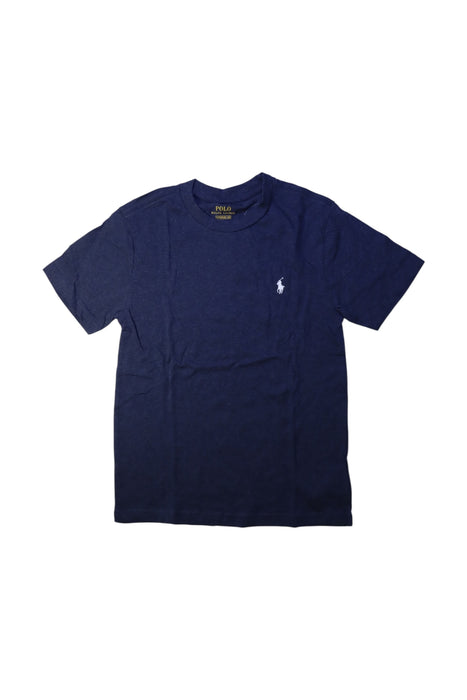 A Navy Short Sleeve T Shirts from Polo Ralph Lauren in size 8Y for boy. (Front View)
