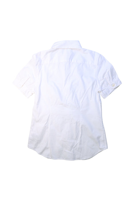 A White Short Sleeve Shirts from Polo Ralph Lauren in size 12Y for girl. (Back View)