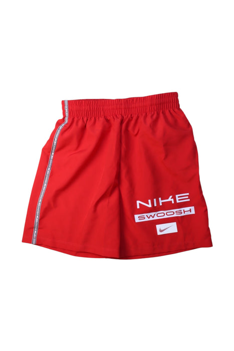 A Red Shorts from Nike in size 10Y for boy. (Front View)