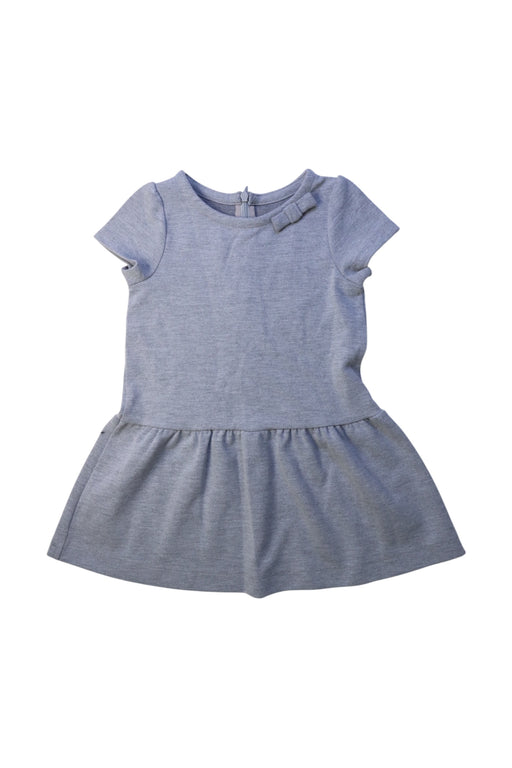 A Grey Short Sleeve Dresses from Jacadi in size 2T for girl. (Front View)