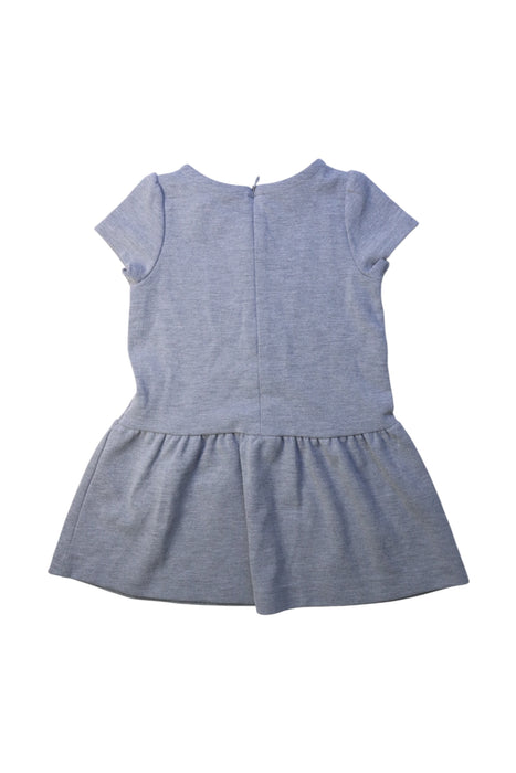 A Grey Short Sleeve Dresses from Jacadi in size 2T for girl. (Back View)