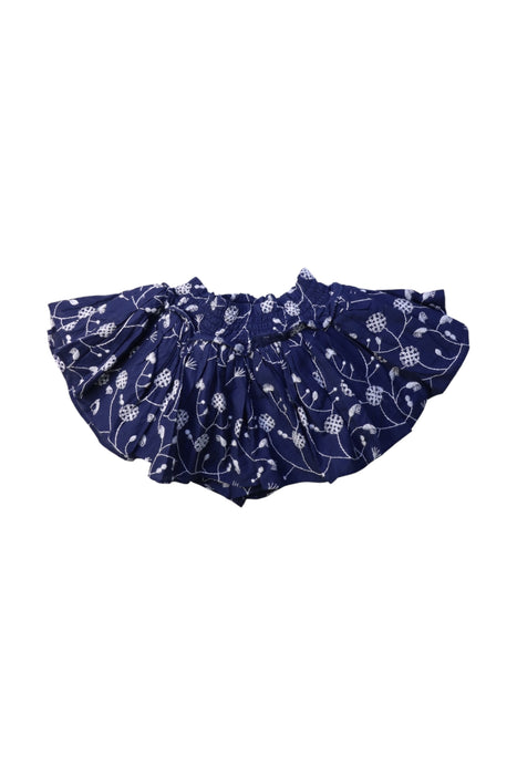 A Navy Short Skirts from Velveteen in size 5T for girl. (Front View)
