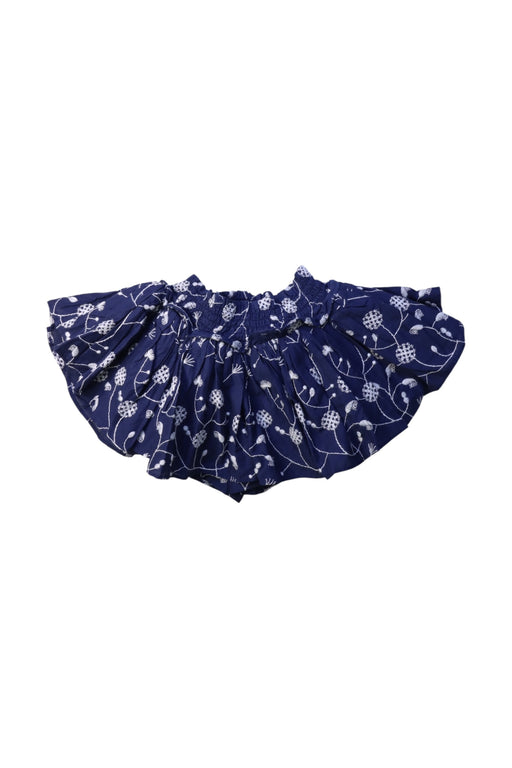 A Navy Short Skirts from Velveteen in size 5T for girl. (Front View)