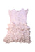 A Pink Sleeveless Dresses from Velveteen in size 4T for girl. (Back View)