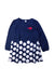 A Navy Long Sleeve Dresses from Graniph in size 4T for girl. (Front View)
