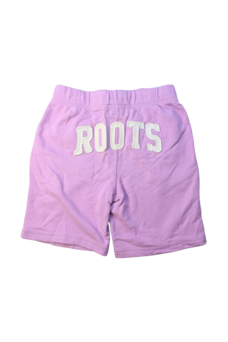 A Purple Shorts from Roots in size 6T for girl. (Back View)