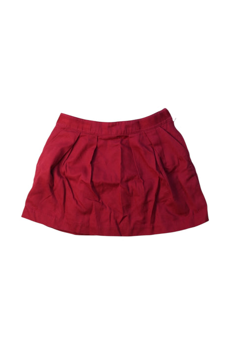 A Red Short Skirts from Jacadi in size 6T for girl. (Front View)