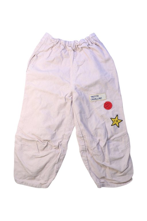 A Beige Casual Pants from The Animals Observatory in size 6T for girl. (Front View)