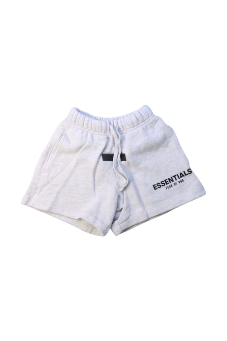 A Grey Shorts from Fear of God Essentials in size 4T for neutral. (Front View)