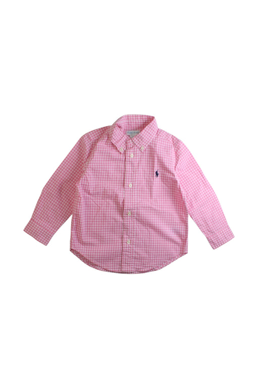 A Pink Long Sleeve Shirts from Ralph Lauren in size 2T for boy. (Front View)