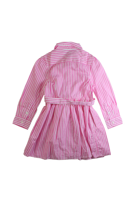 A Pink Long Sleeve Dresses from Polo Ralph Lauren in size 3T for girl. (Back View)