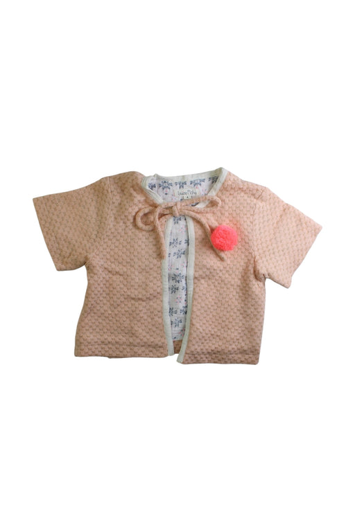 A Peach Cardigans from Louise Misha in size 4T for girl. (Front View)