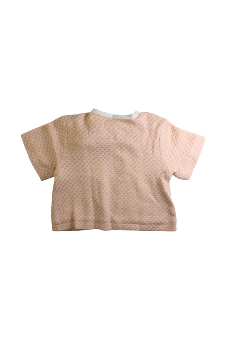 A Peach Cardigans from Louise Misha in size 4T for girl. (Back View)