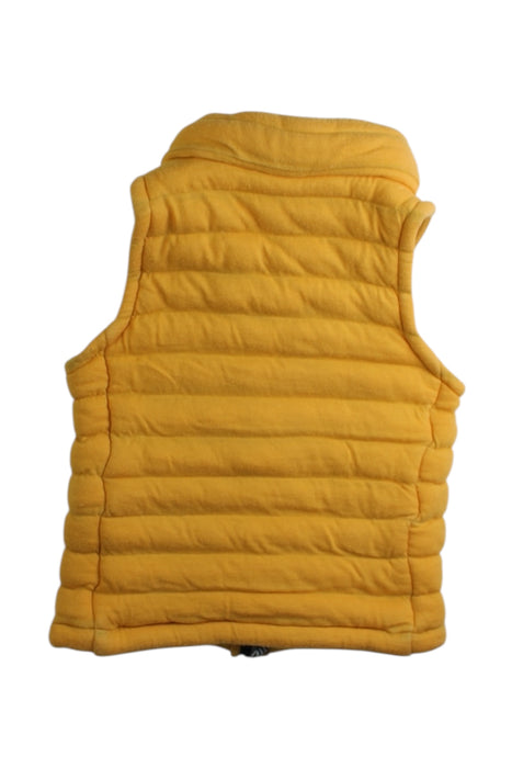 A Yellow Puffer/Quilted Jackets from Petit Bateau in size 4T for boy. (Back View)