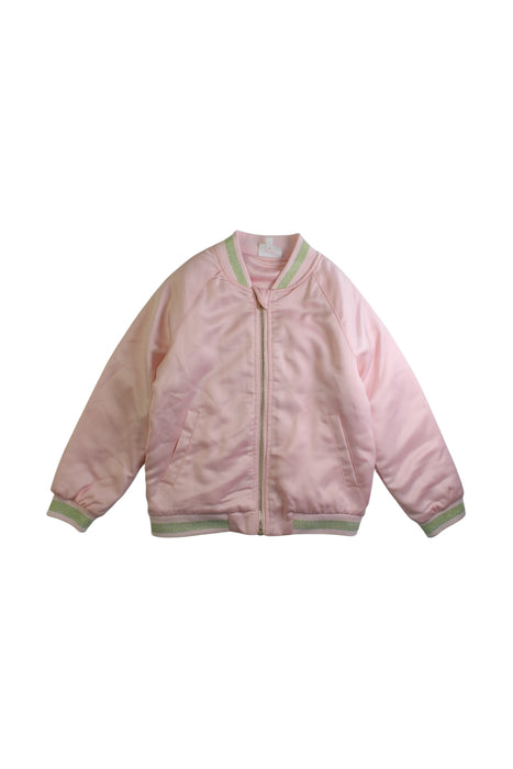 A Pink Lightweight Jackets from Seed in size 6T for girl. (Front View)