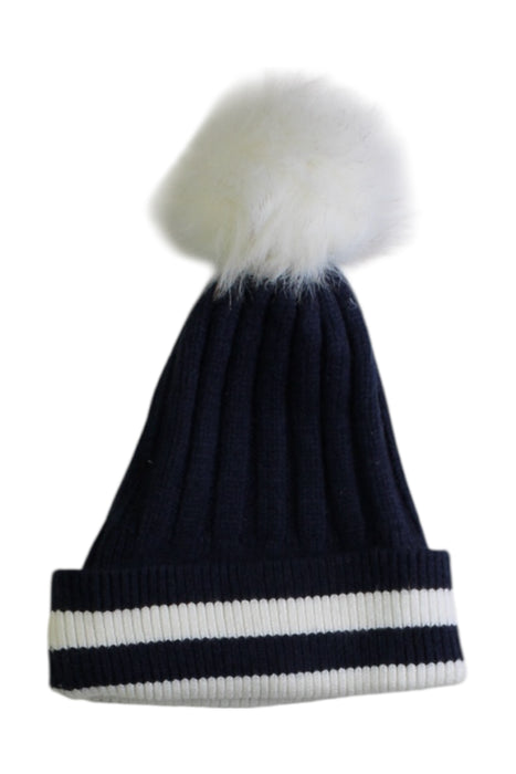A Navy Winter Hats from Seed in size 11Y for girl. (Front View)